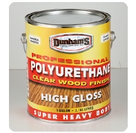 Dunhams Professional Polyurethane High Gloss Clear Wood Finish