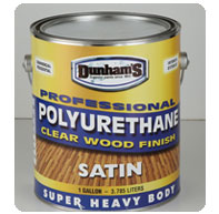 Dunhams Professional Polyurethane Satin Clear Wood Finish
