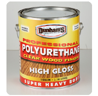 Dunhams Professional Polyurethane High Gloss Clear Wood Finish
